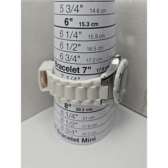 Invicta Couture Angel White Silicone Multifunction Watch 40mm Quartz New Battery - Picture 8 of 11